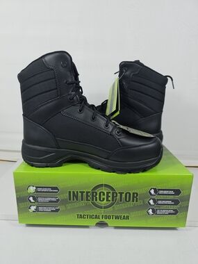 Interceptor Force 2.0 Steel Safety Toe Boots - Size 10.5 Wide (NIB)